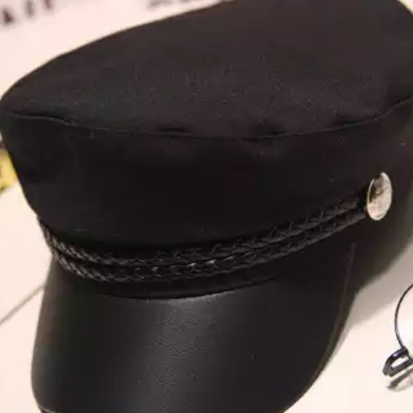 Retro Fisherman Baker Boy Leather Cotton Hat - Picture 2 of 7